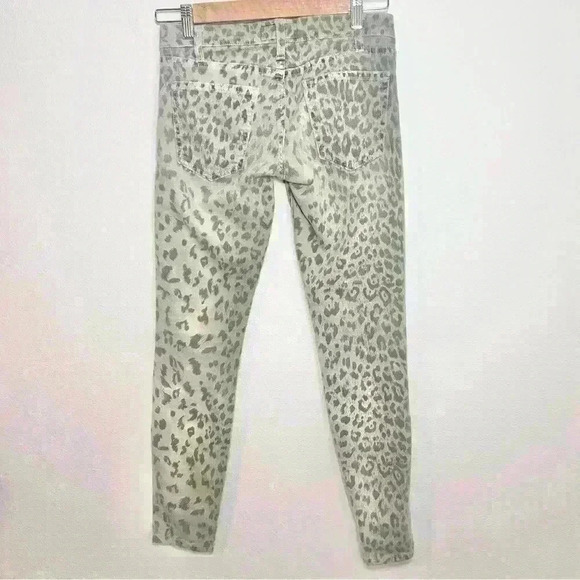 Current/Elliott Jeans Women’s Animal Print Stiletto Denim Jean Size 23 - Picture 5 of 11